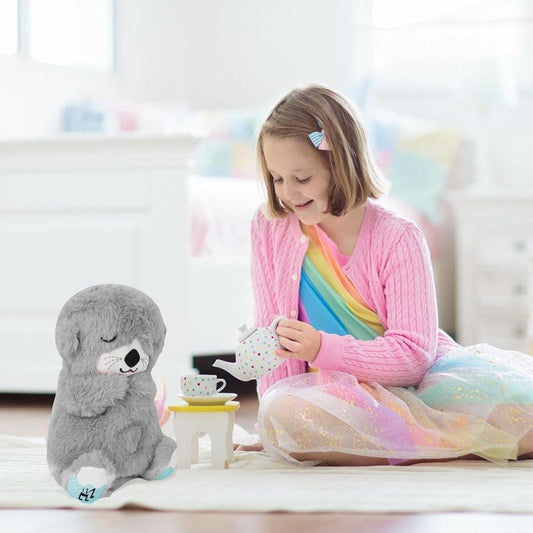 Breathing Teddy Bear with Soothing Music – Plush for Sleep & Calm
