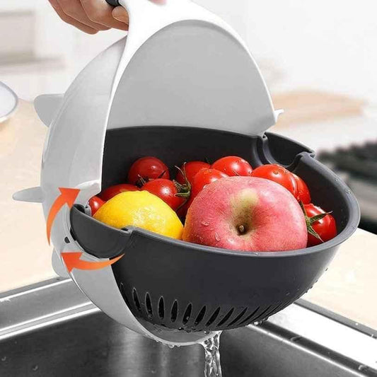 Multifunction 7-in-1 Vegetable Cutter – Large Capacity with Basket